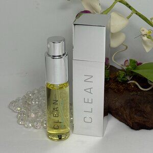 Clean Warm Cotton EDP Spray for Women Refillable Purse Spray Set - .5 oz - New